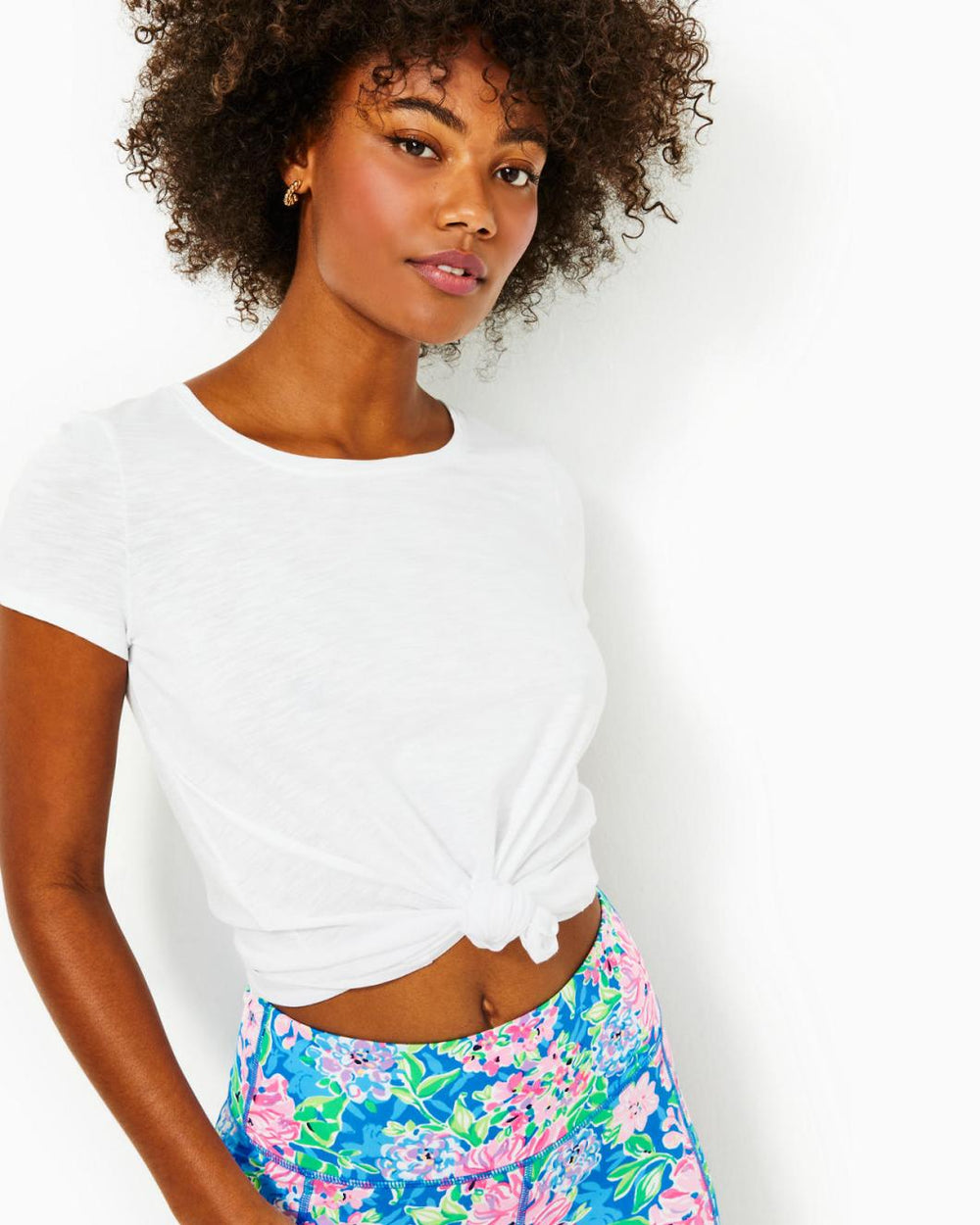 Lilly Pulitzer Etta Scoopneck Top Resort White | Women Tops