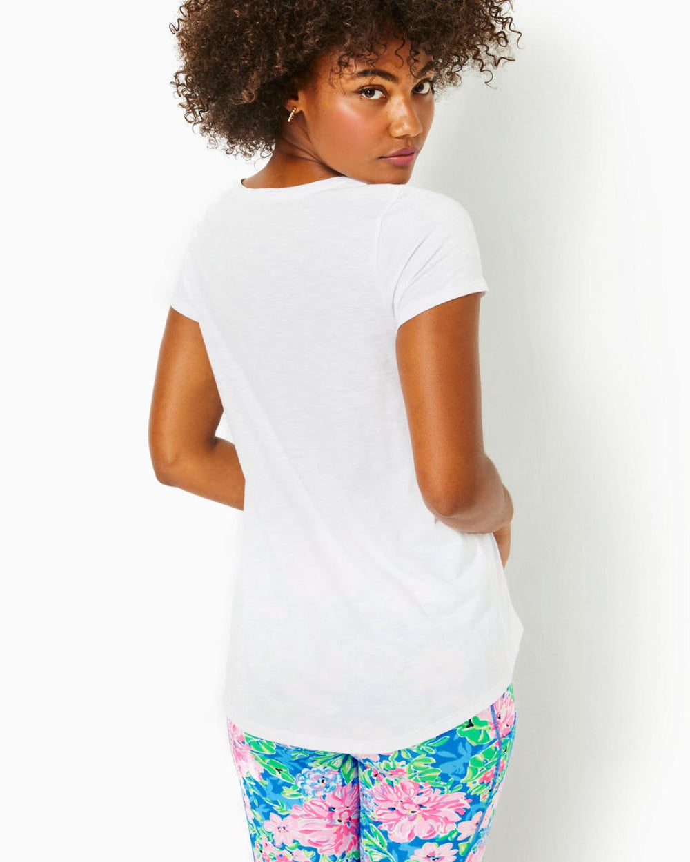 Lilly Pulitzer Etta Scoopneck Top Resort White | Women Tops