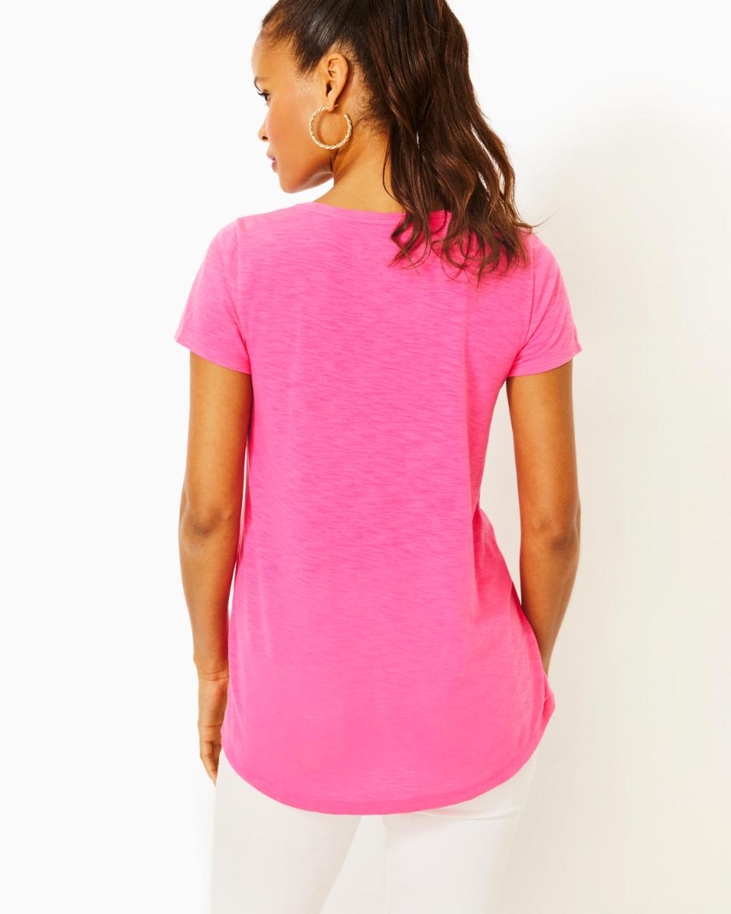 Lilly Pulitzer Etta Scoopneck Top Roxie Pink | Women Tops