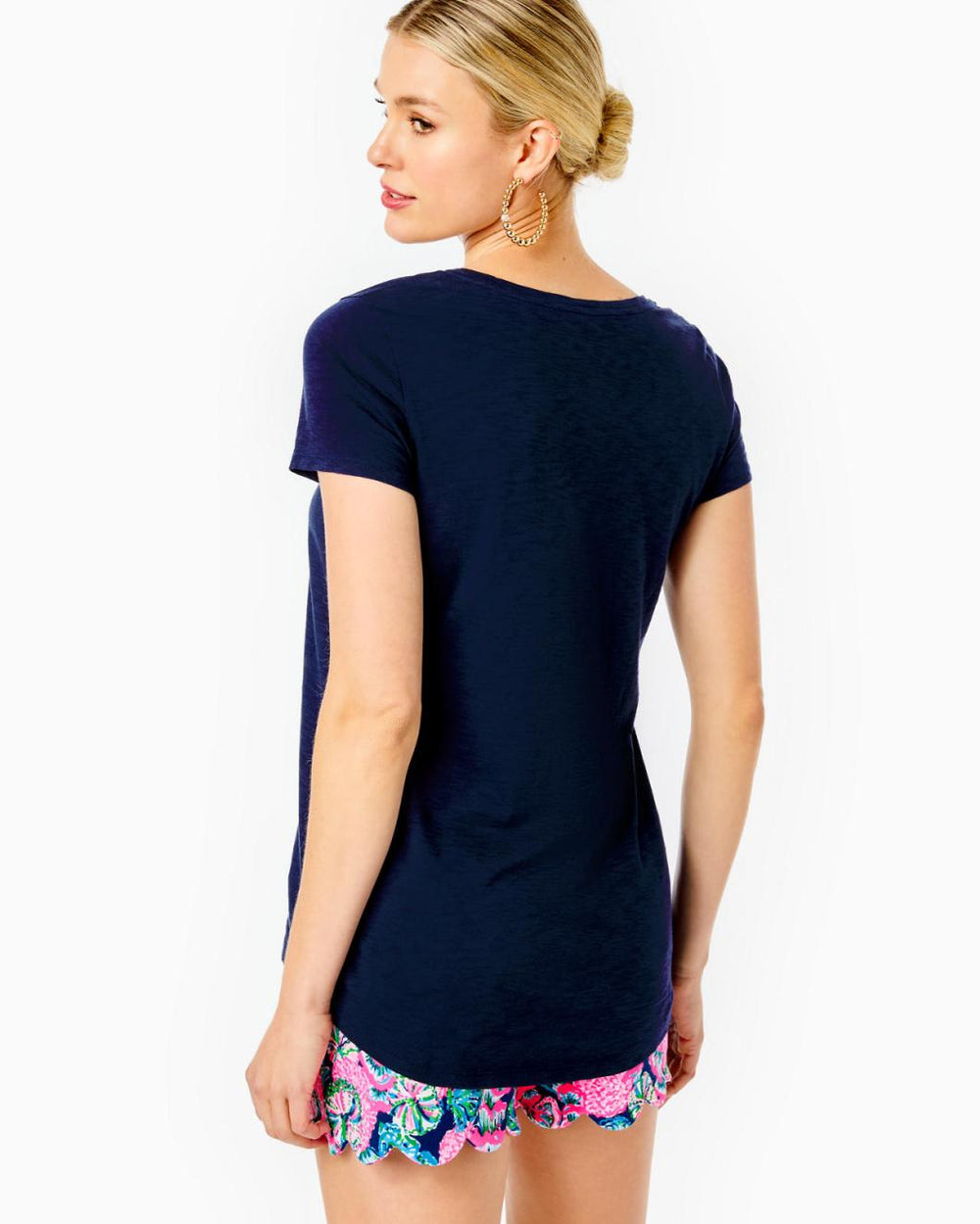 Lilly Pulitzer Etta Scoopneck Top True Navy | Women Tops