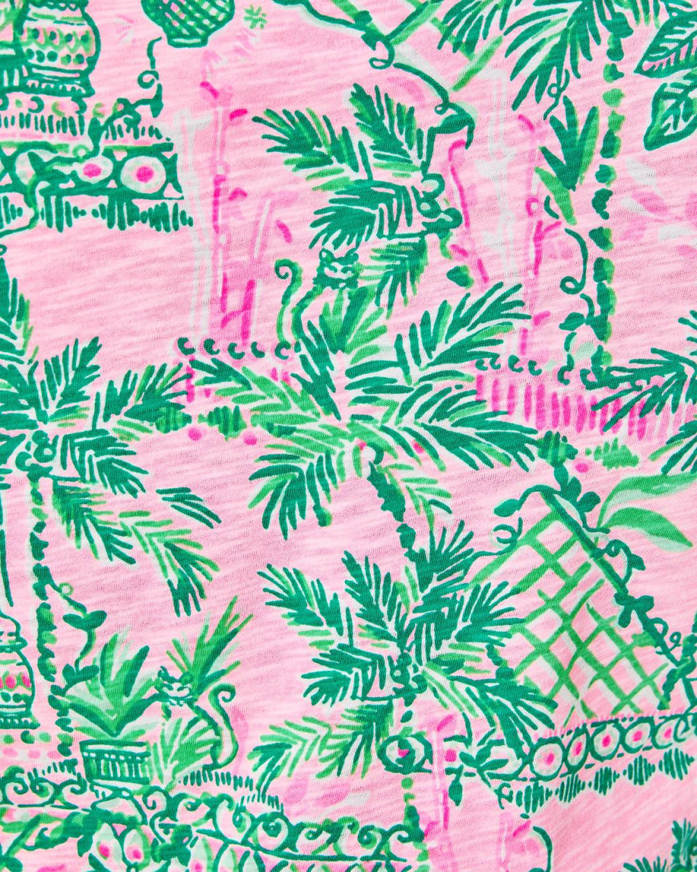 Lilly Pulitzer Etta V-Neck Cotton Top Mandevilla Baby Always Worth It | Women Tops