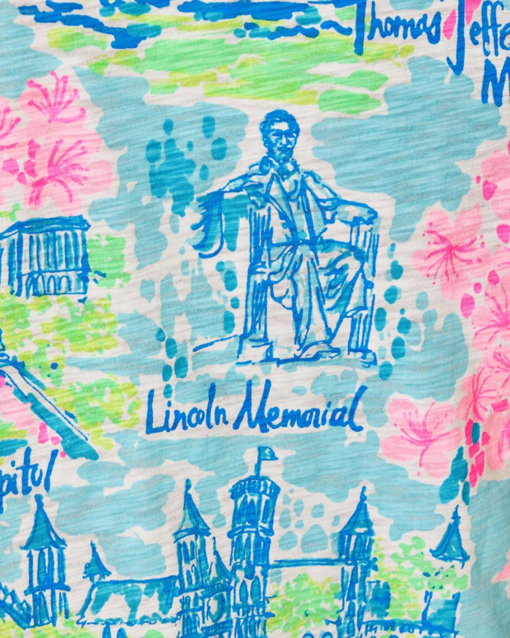 Lilly Pulitzer Etta V-Neck Top Multi Lilly Loves Dc | Women Tops