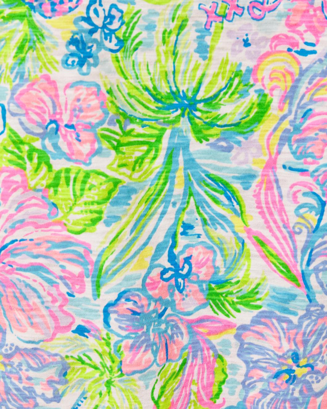 Lilly Pulitzer Etta V-Neck Top Multi Lilly Loves Hawaii | Women Tops