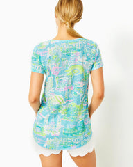 Lilly Pulitzer Etta V-Neck Top Multi Lilly Loves Philly | Women Tops