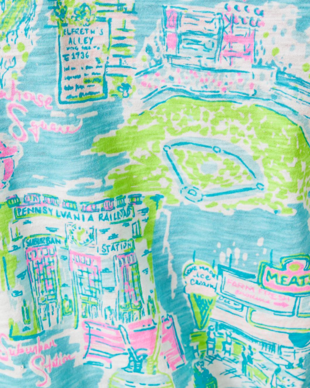 Lilly Pulitzer Etta V-Neck Top Multi Lilly Loves Philly | Women Tops