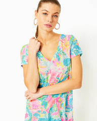 Lilly Pulitzer Etta V-Neck Top Multi Sunshine State Of Mind | Women Tops