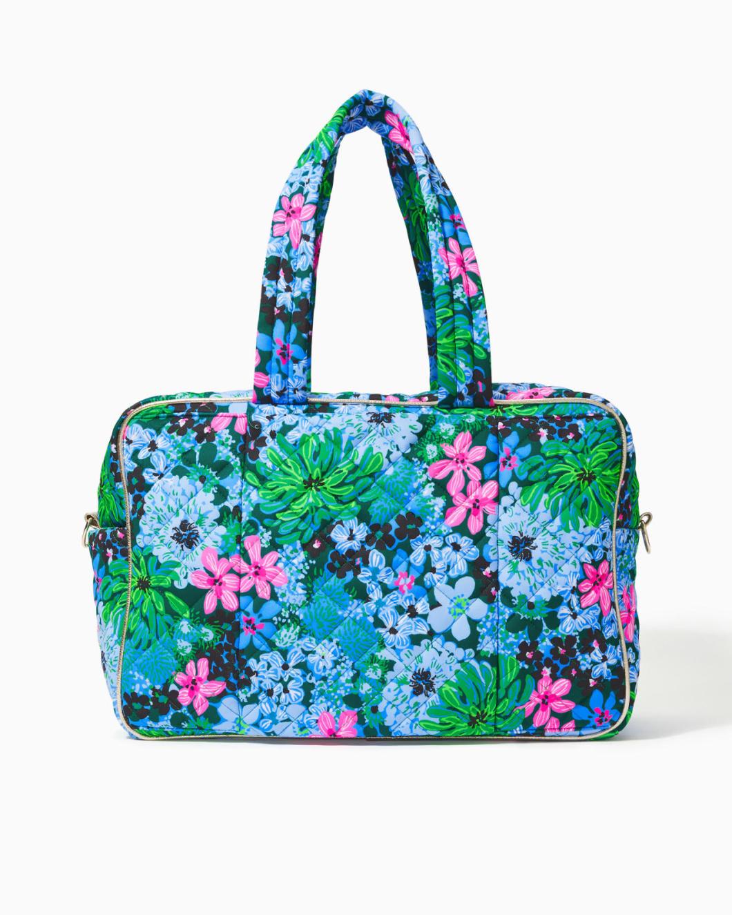 Lilly Pulitzer Everson Quilted Weekender Bag Multi Soiree All Day | Women Bags