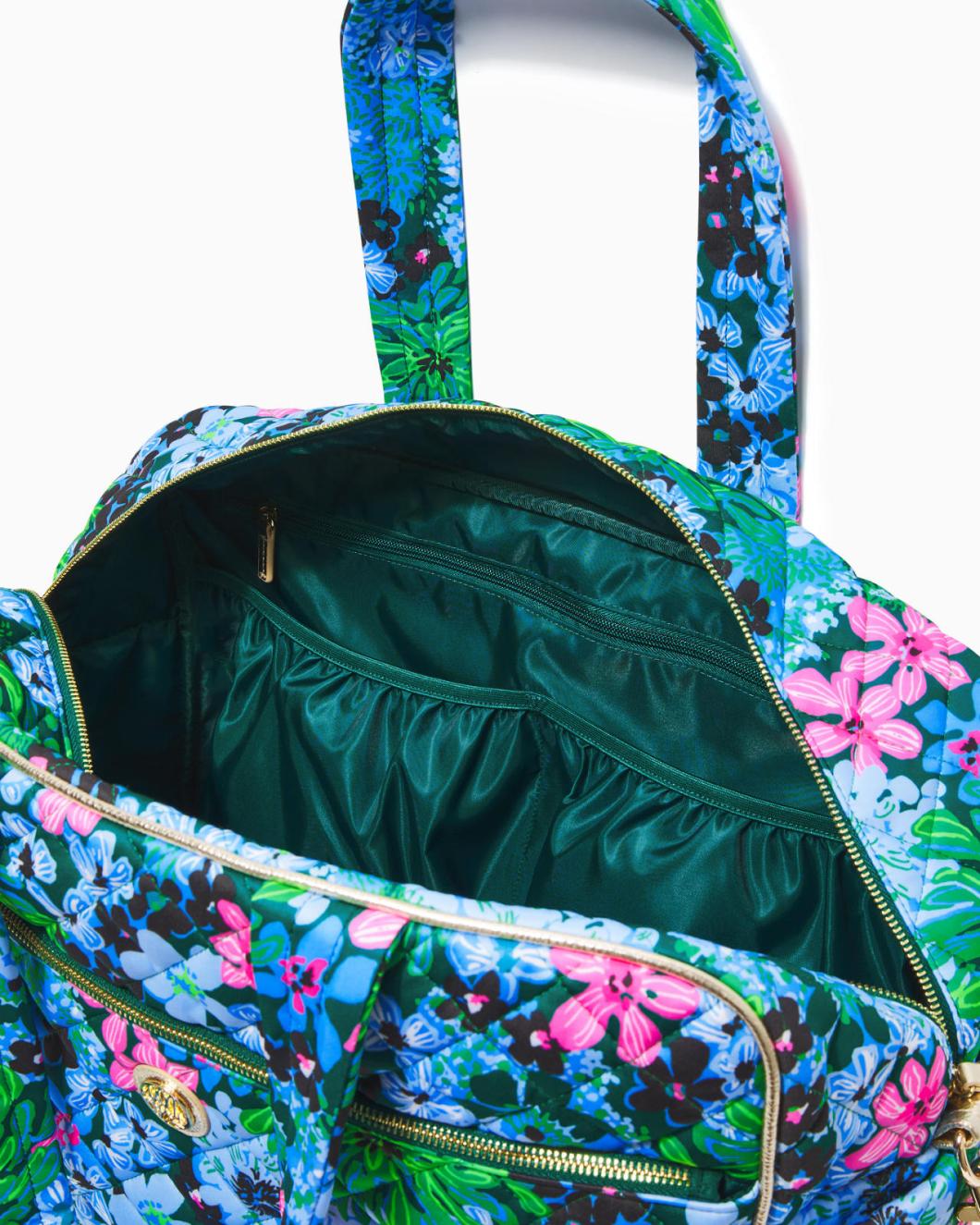 Lilly Pulitzer Everson Quilted Weekender Bag Multi Soiree All Day | Women Bags