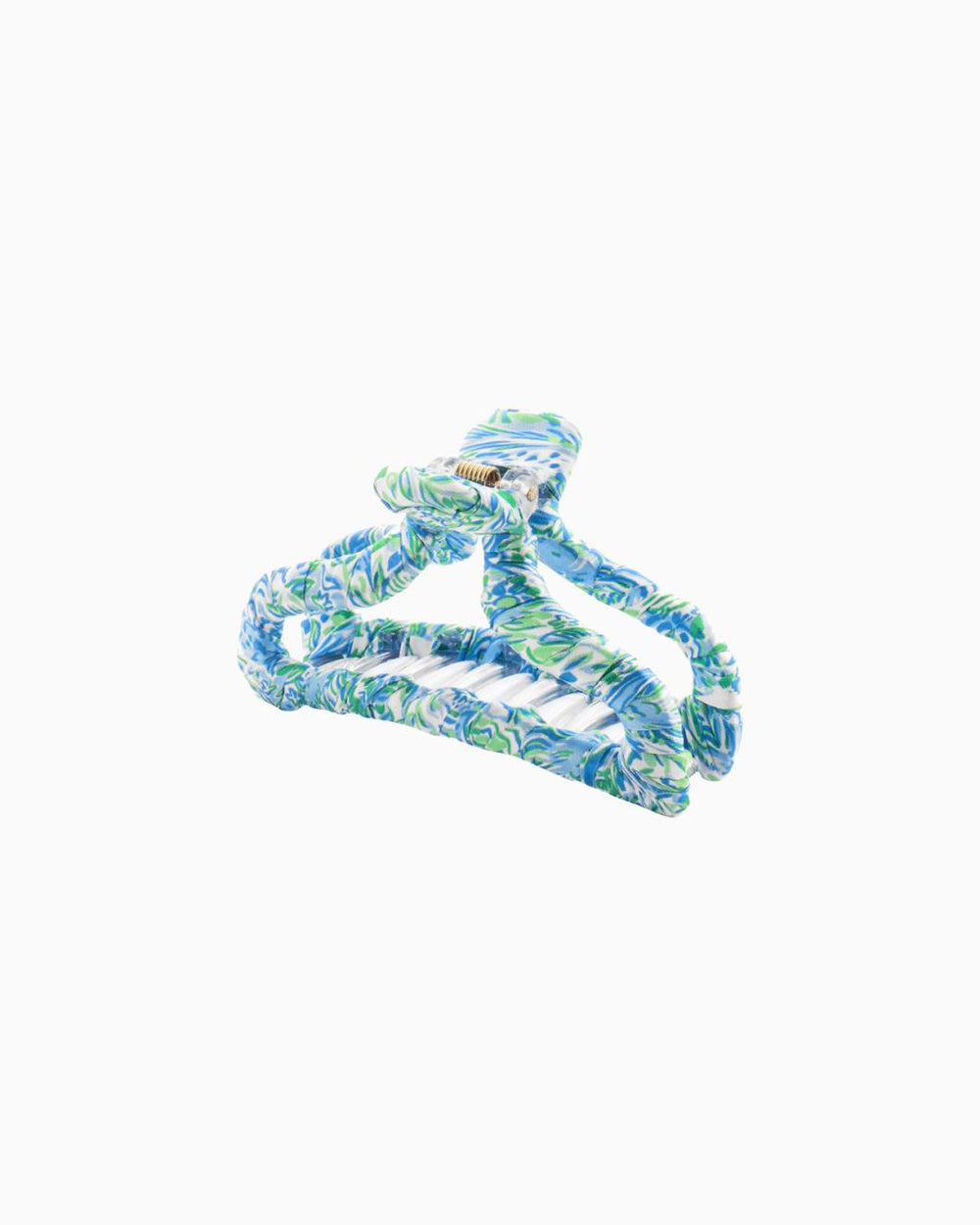 Lilly Pulitzer Fabric Wrapped Claw Clip Hydra Blue Dandy Lions | Women Hats &amp; Hair
