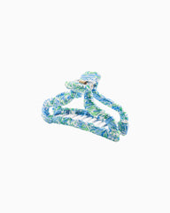 Lilly Pulitzer Fabric Wrapped Claw Clip Hydra Blue Dandy Lions | Women Hats &amp; Hair