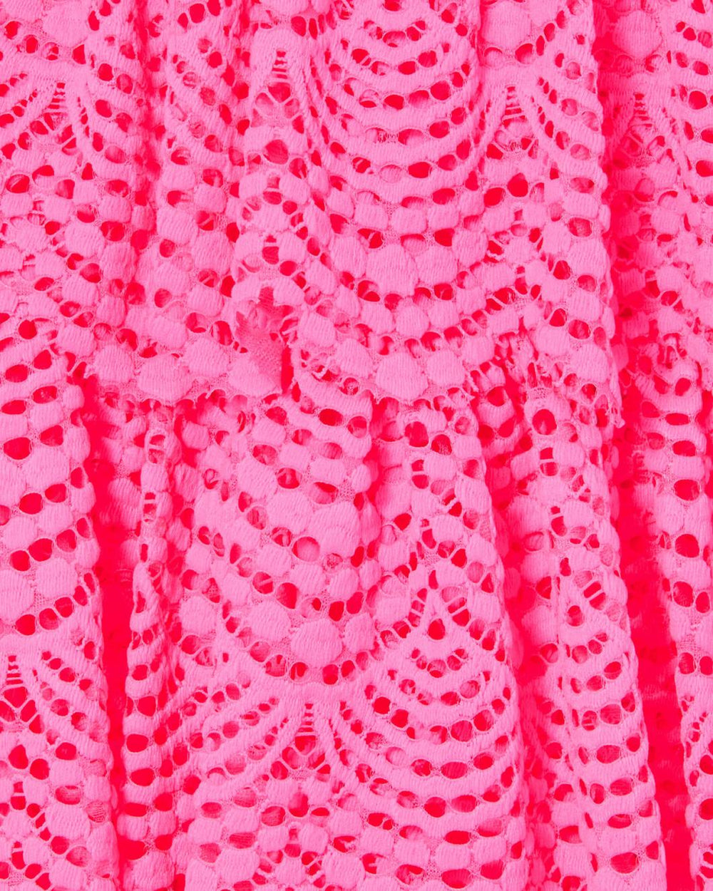 Lilly Pulitzer Faye Lace Ruffle Dress Roxie Pink Scalloped Shell Lace | Women Fit &amp; Flare Dresses