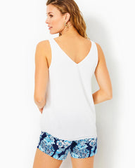 Lilly Pulitzer Florin Straight Hem Top Resort White | Women Tops