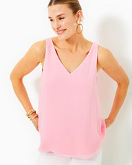 Lilly Pulitzer Florin Straight Hem Top Roxie Pink | Women Tops