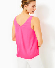 Lilly Pulitzer Florin Straight Hem Top Roxie Pink | Women Tops
