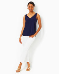 Lilly Pulitzer Florin Straight Hem Top True Navy | Women Tops