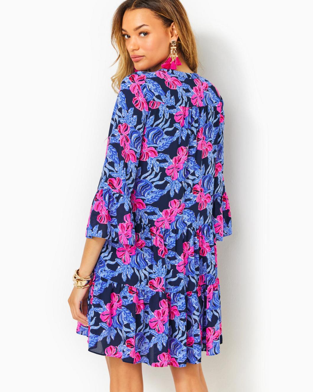 Lilly Pulitzer Gabriel Dress Low Tide Navy Its Ofishell | Women Swing Dresses