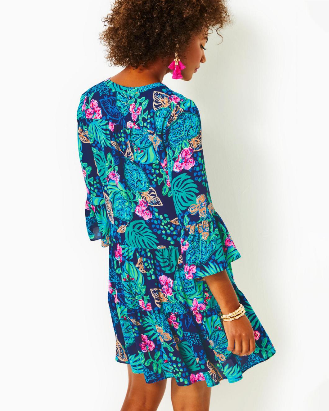 Lilly Pulitzer Gabriel Dress Low Tide Navy Life Of The Party | Women Swing Dresses