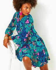 Lilly Pulitzer Gabriel Dress Low Tide Navy Life Of The Party | Women Swing Dresses