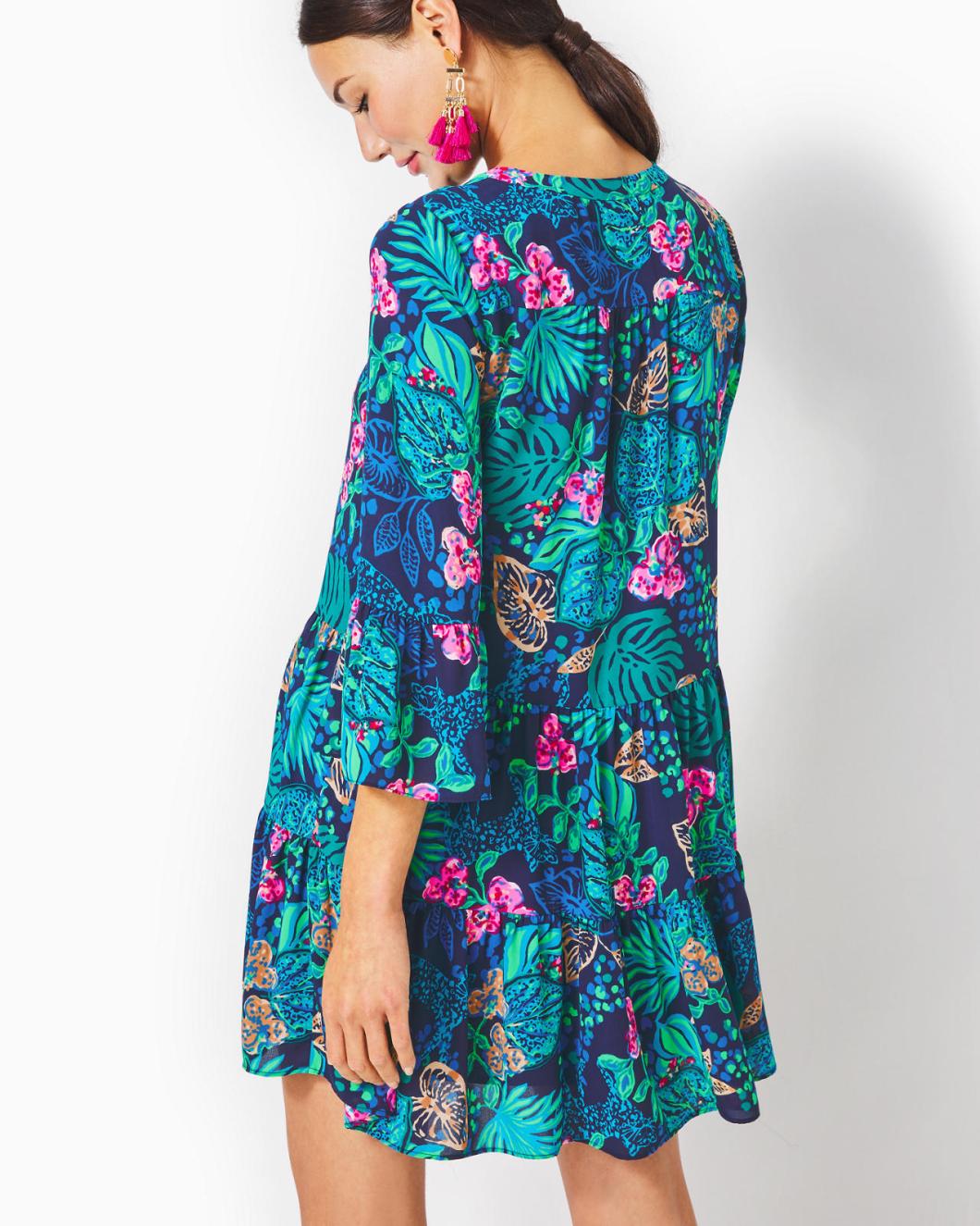 Lilly Pulitzer Gabriel Dress Low Tide Navy Life Of The Party | Women Swing Dresses