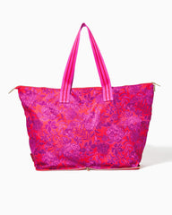 Lilly Pulitzer Getaway Packable Tote Amaryllis Red Secret Hideaway | Women Bags