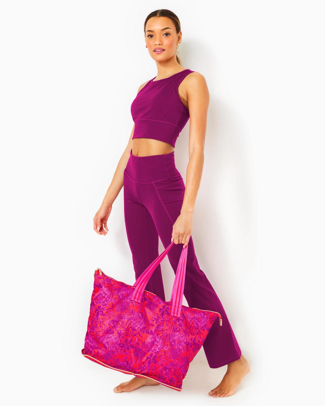 Lilly Pulitzer Getaway Packable Tote Amaryllis Red Secret Hideaway | Women Bags