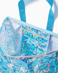 Lilly Pulitzer Getaway Packable Tote Bali Blue Lilly Loves Cape Cod | Women Bags
