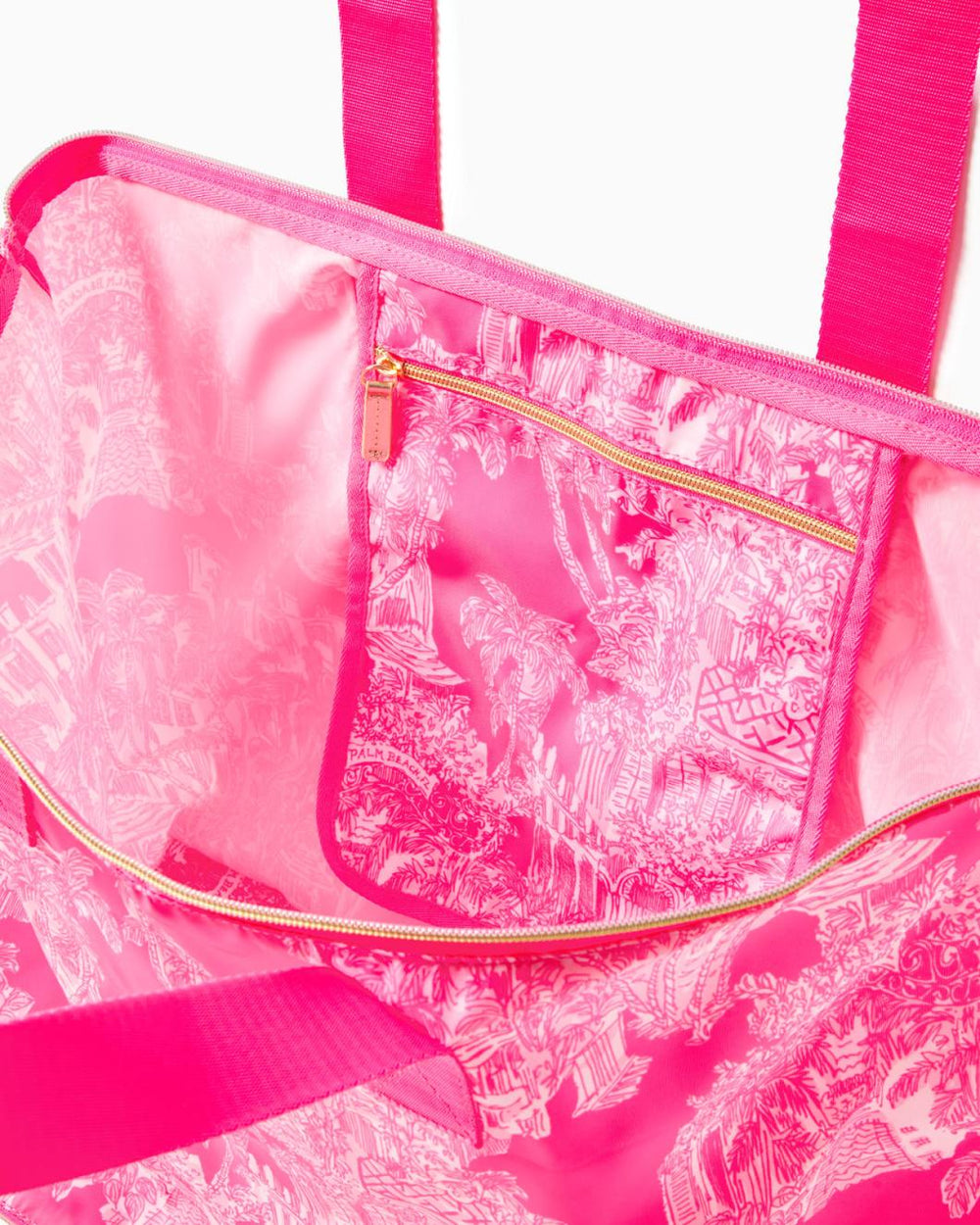 Lilly Pulitzer Getaway Packable Tote Roxie Pink Pb Anniversary Toile | Women Bags