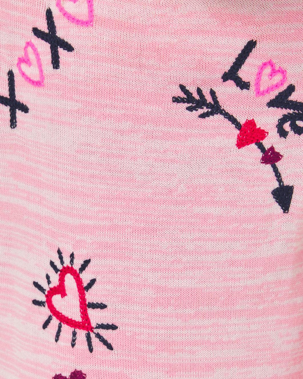 Lilly Pulitzer Girls Hani Cotton Sweater Dress Heathered Peony Pink Valentine Embroidery Childrens | Girl Dresses &amp; Rompers