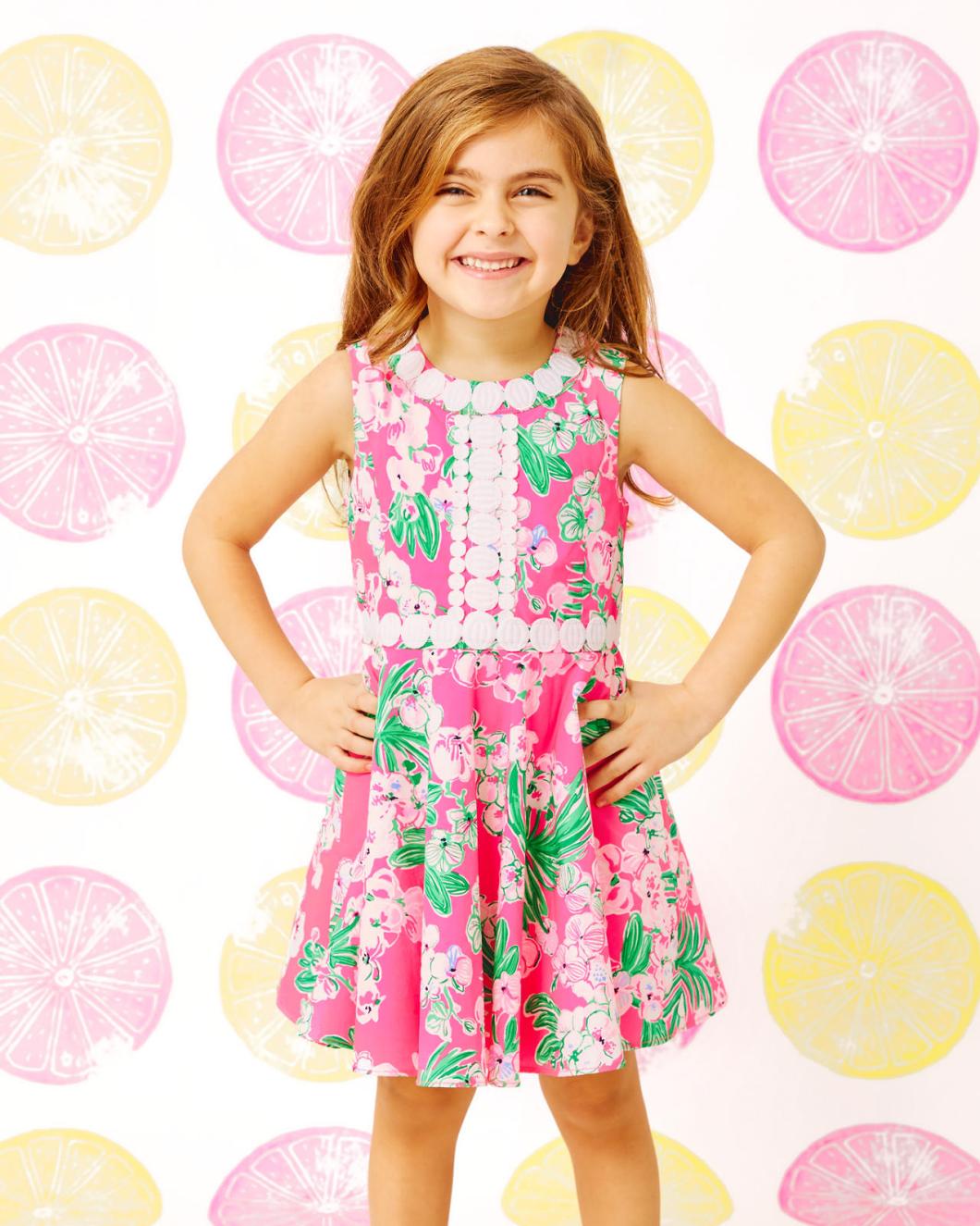 Lilly Pulitzer Girls Idala Cotton Dress Roxie Pink Worth A Look | Girl Dresses &amp; Rompers
