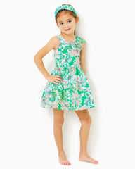 Lilly Pulitzer Girls Josephine Cotton Dress Spearmint Blossom Views | Girl Dresses &amp; Rompers