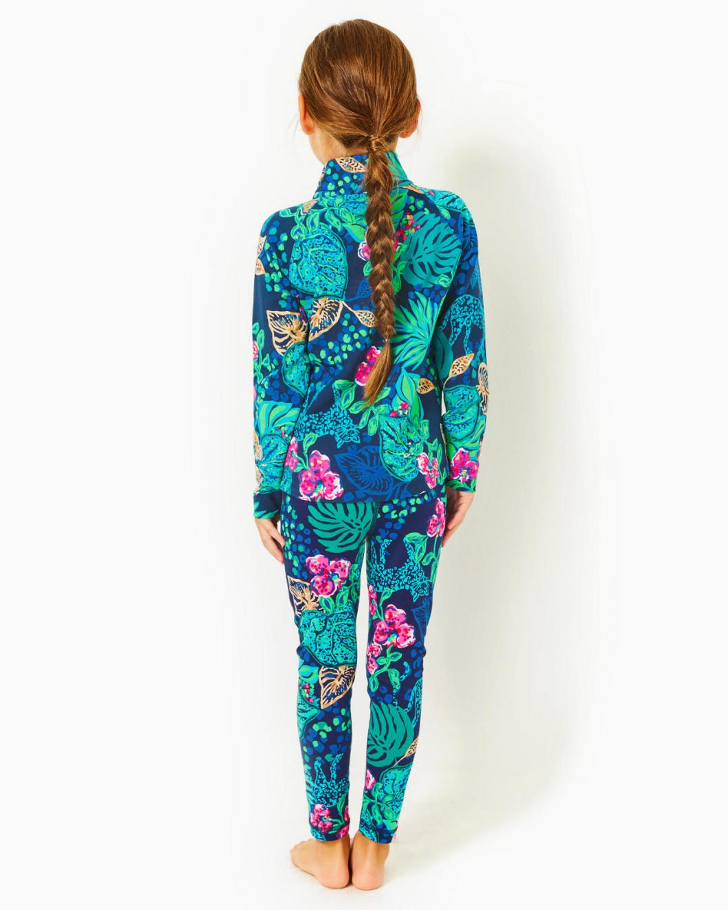 Lilly Pulitzer Girls Little Skipper Popover Low Tide Navy Life Of The Party | Girl Tops &amp; Bottoms