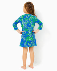 Lilly Pulitzer Girls Mackenzie Dress Briny Blue A Bit Salty | Girl Dresses &amp; Rompers