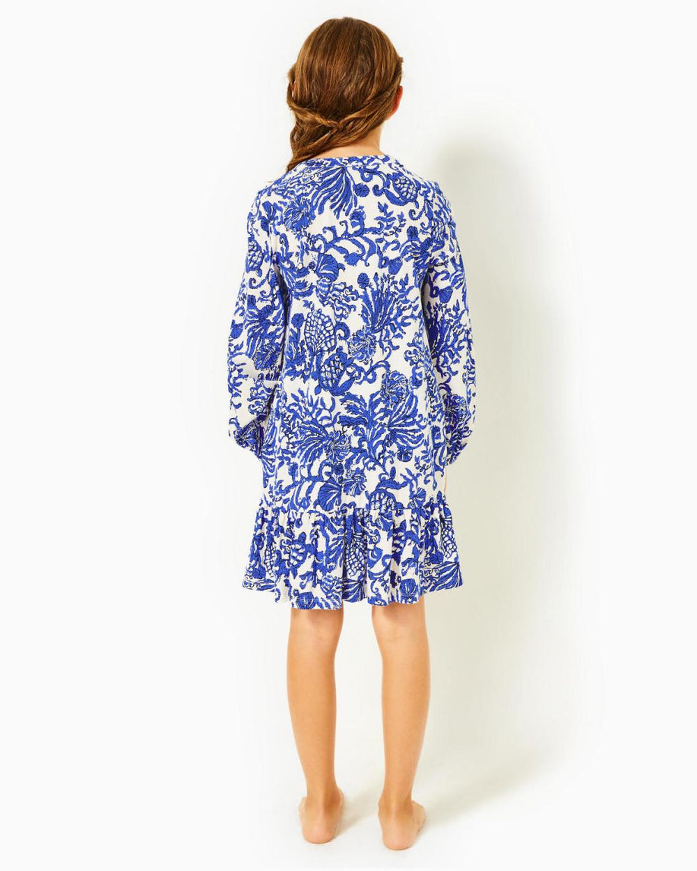 Lilly Pulitzer Girls Mini Alyssa Cotton Dress Deeper Coconut Ride With Me | Girl Dresses &amp; Rompers