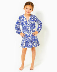 Lilly Pulitzer Girls Mini Alyssa Cotton Dress Deeper Coconut Ride With Me | Girl Dresses &amp; Rompers