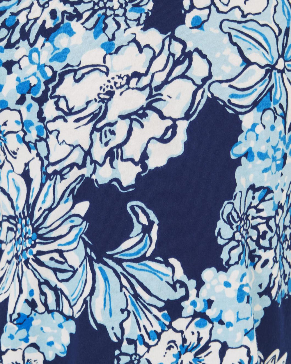 Lilly Pulitzer Girls Mini Cody Cotton Dress Low Tide Navy Bouquet All Day | Girl Dresses &amp; Rompers