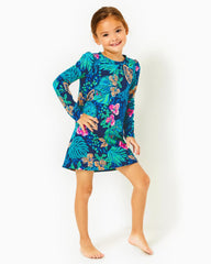 Lilly Pulitzer Girls Mini Jansen Dress Low Tide Navy Life Of The Party | Girl Dresses &amp; Rompers