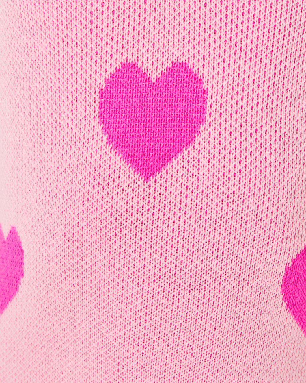 Lilly Pulitzer Girls Mini Keane Sweater Dress Peony Pink Heart Jacquard Childrens | Girl Dresses &amp; Rompers