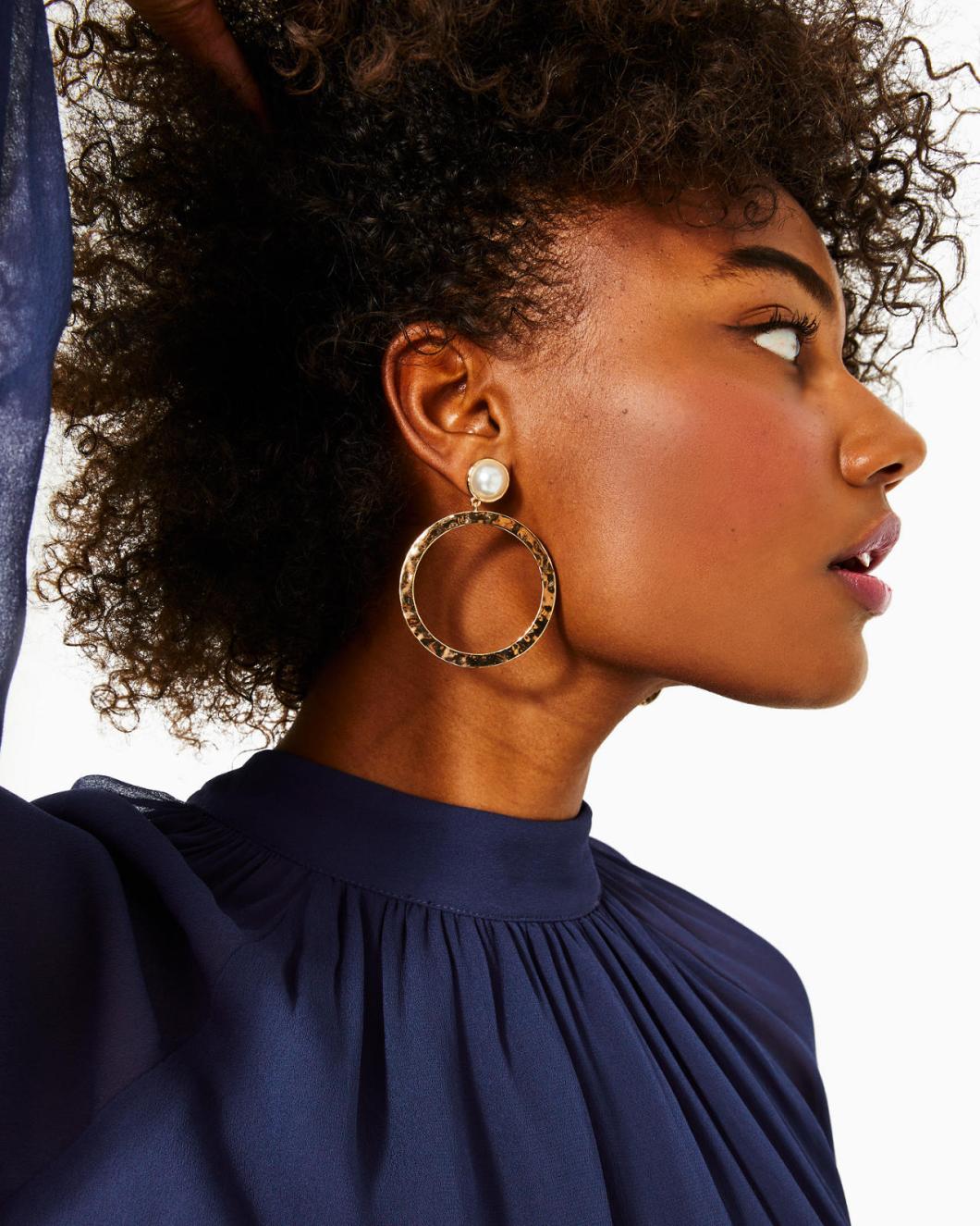 Lilly Pulitzer Glisten In The Sun Earrings Gold Metallic | Women Jewelry