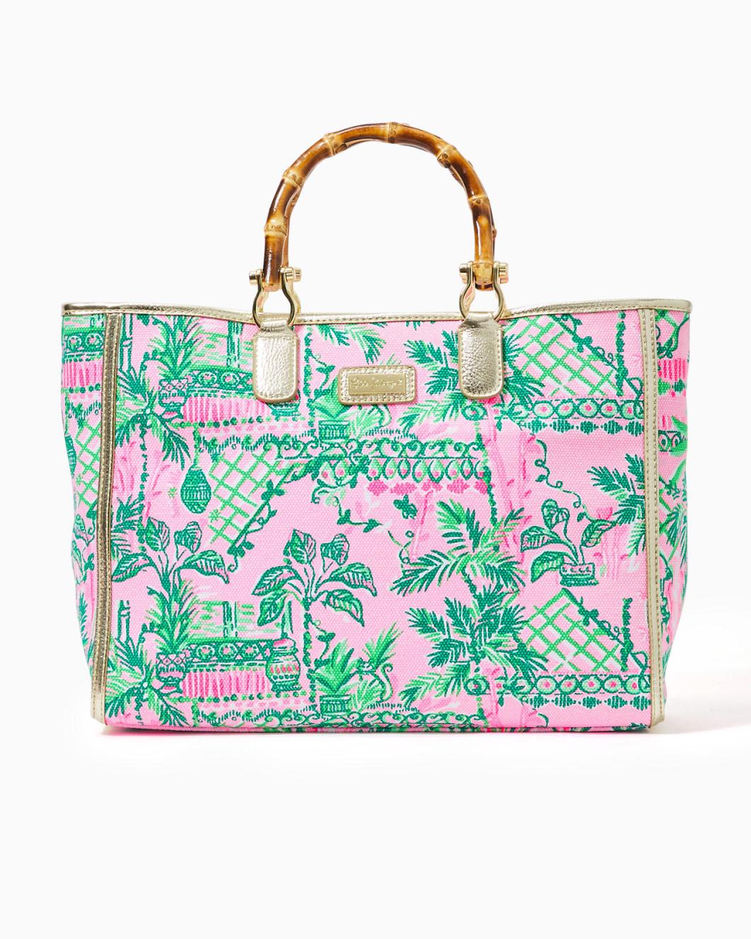 Lilly Pulitzer Greydon Canvas Tote Mandevilla Baby Always Worth It | Women Bags