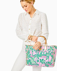 Lilly Pulitzer Greydon Canvas Tote Mandevilla Baby Always Worth It | Women Bags