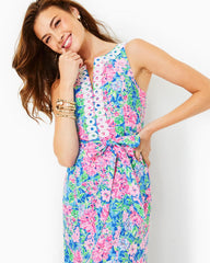 Lilly Pulitzer Gulianna Cotton Maxi Shift Dress Multi Spring In Your Step | Women Shift Dresses