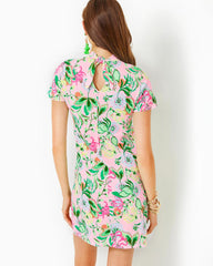 Lilly Pulitzer Hallie Short Sleeve Cotton Dress Multi Via Amore Spritzer | Women Fitted Dresses