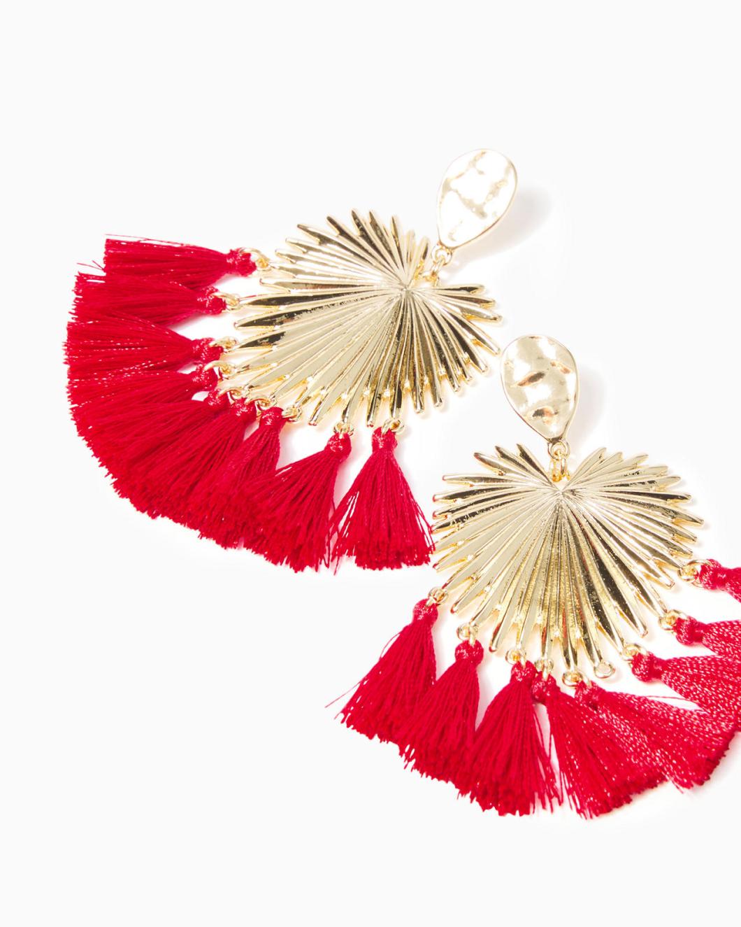 Lilly Pulitzer Heart And Solstice Earrings Poinsettia Red | Women Jewelry