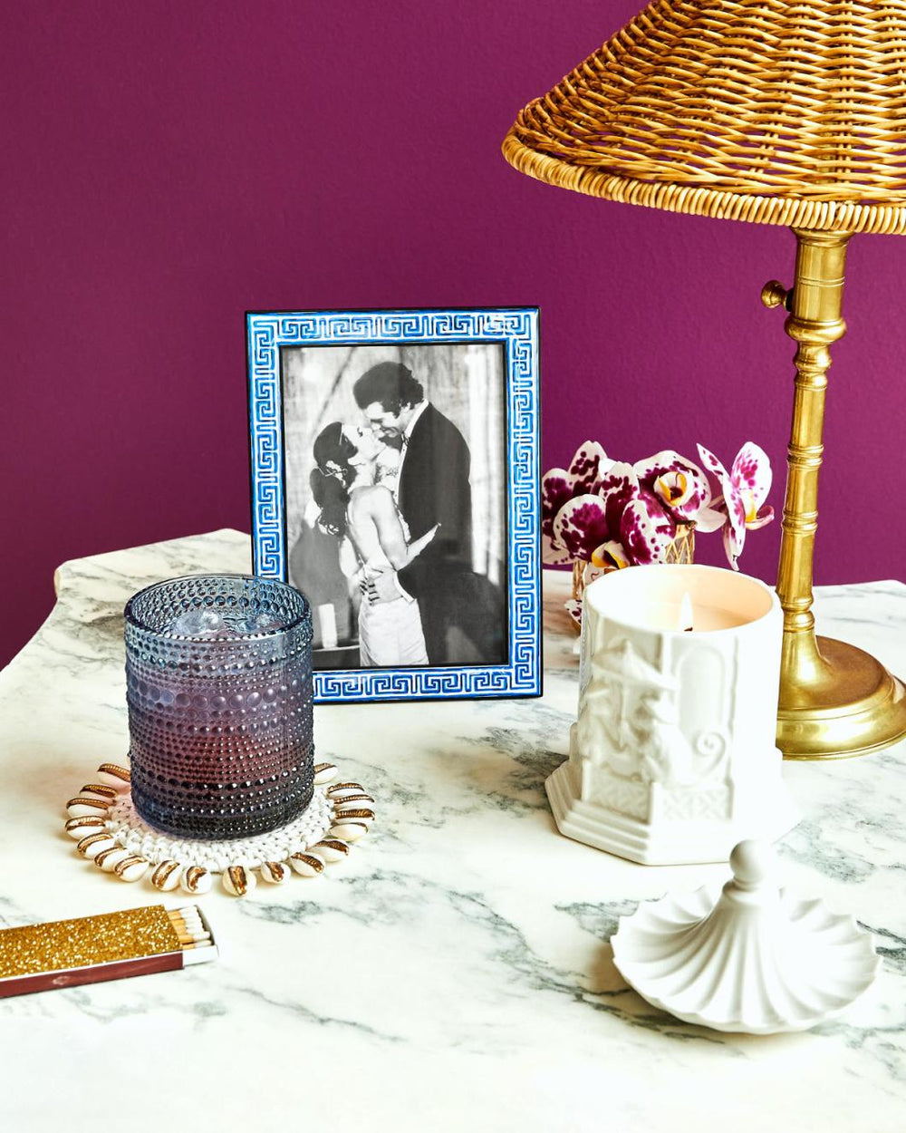 Lilly Pulitzer Hobnail Glasses Abaco Blue | Women Tabletop