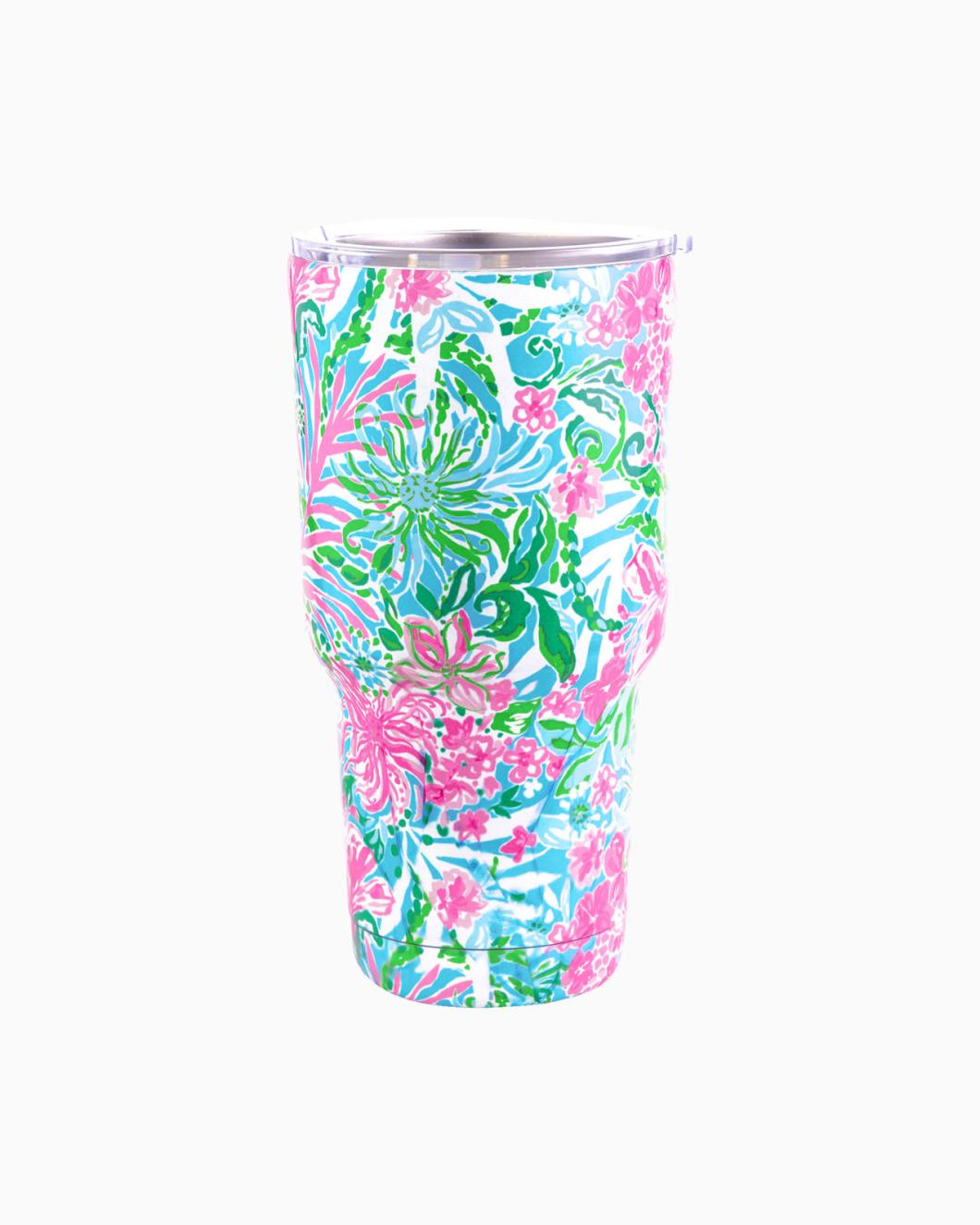 Lilly Pulitzer Insulated Tumbler Amalfi Blue Leaf It Wild | Women Tabletop