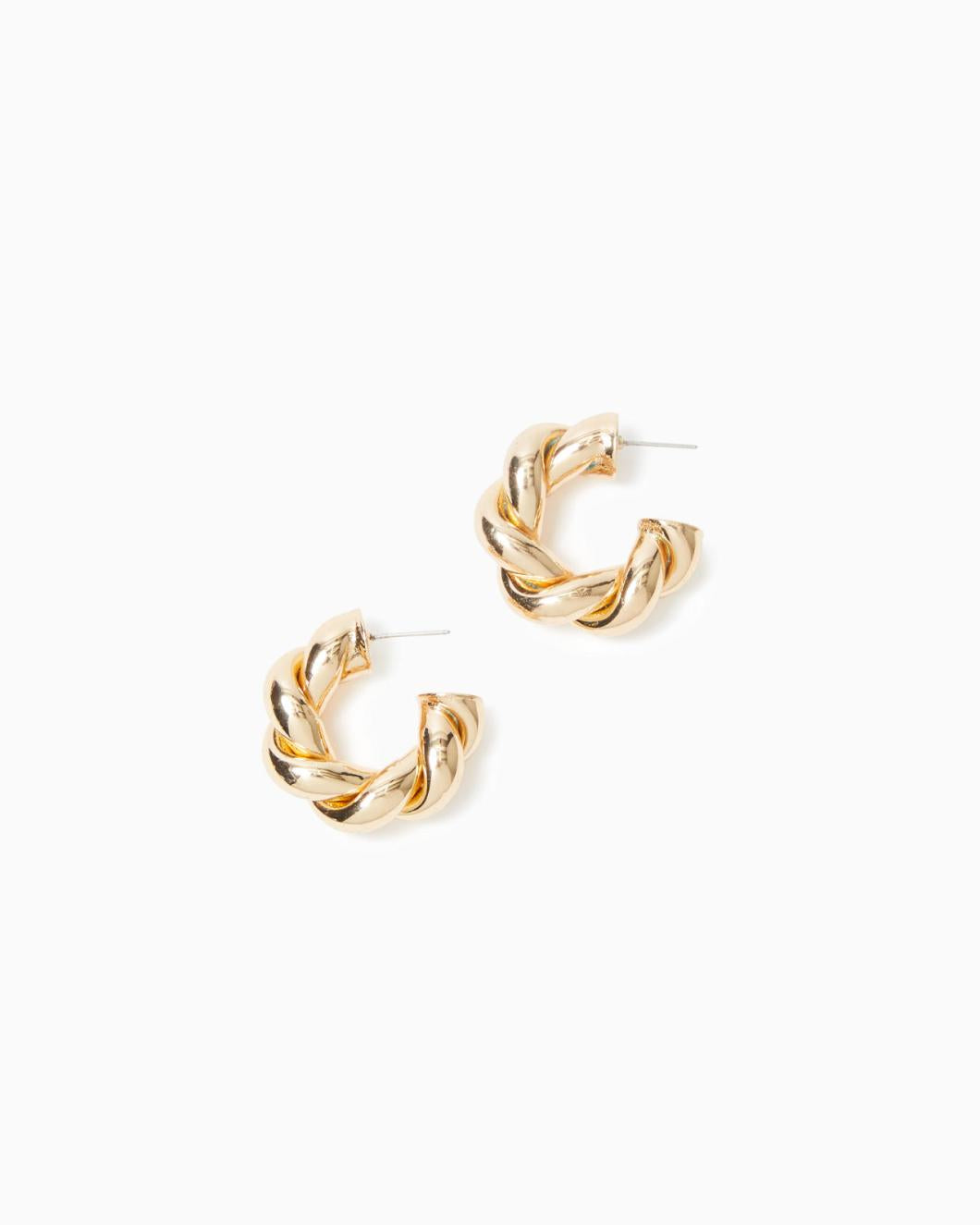 Lilly Pulitzer Island Escape Earrings Gold Metallic | Women Jewelry