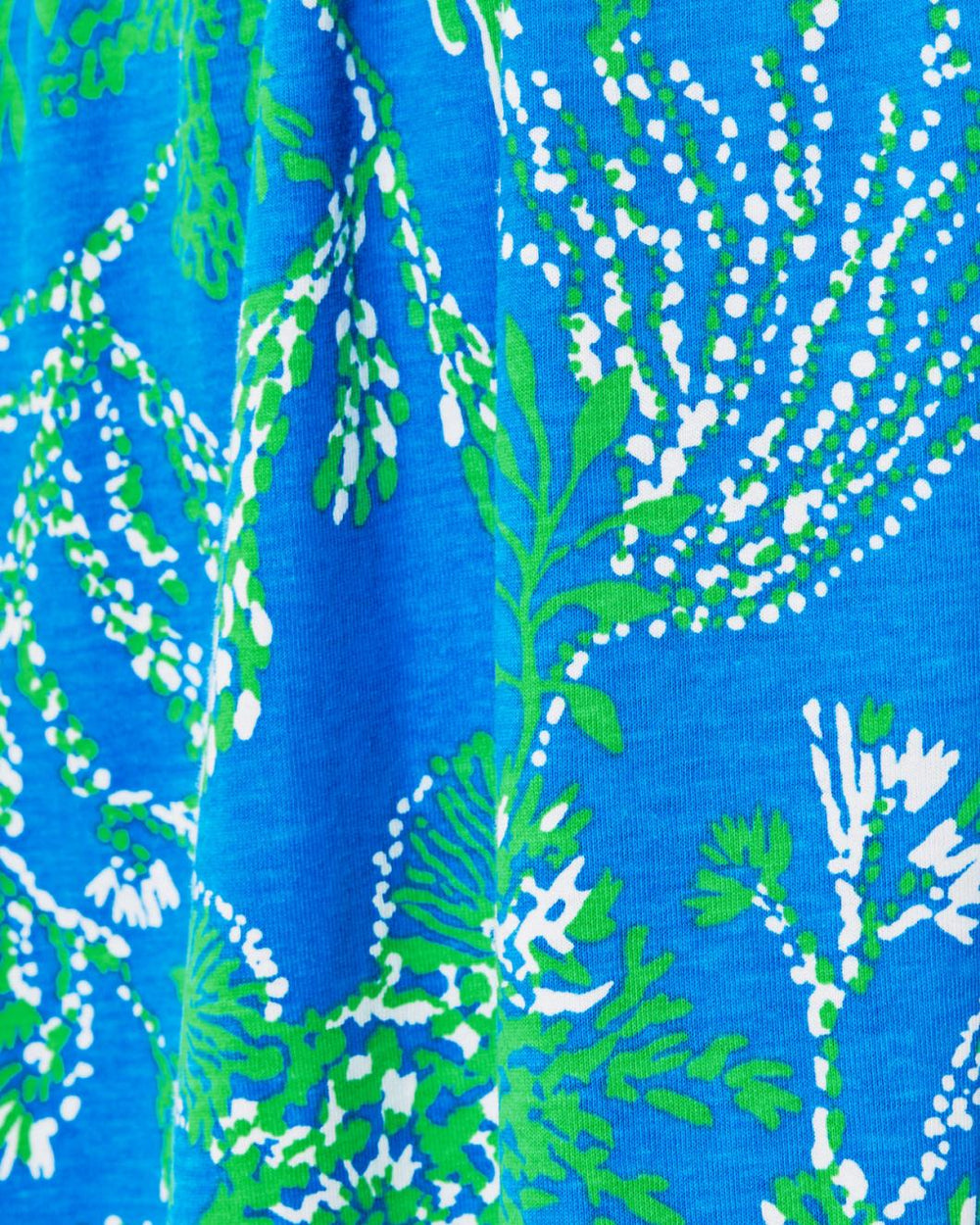 Lilly Pulitzer Jannie V-Neck Cotton Dress Briny Blue A Bit Salty | Women Swing Dresses