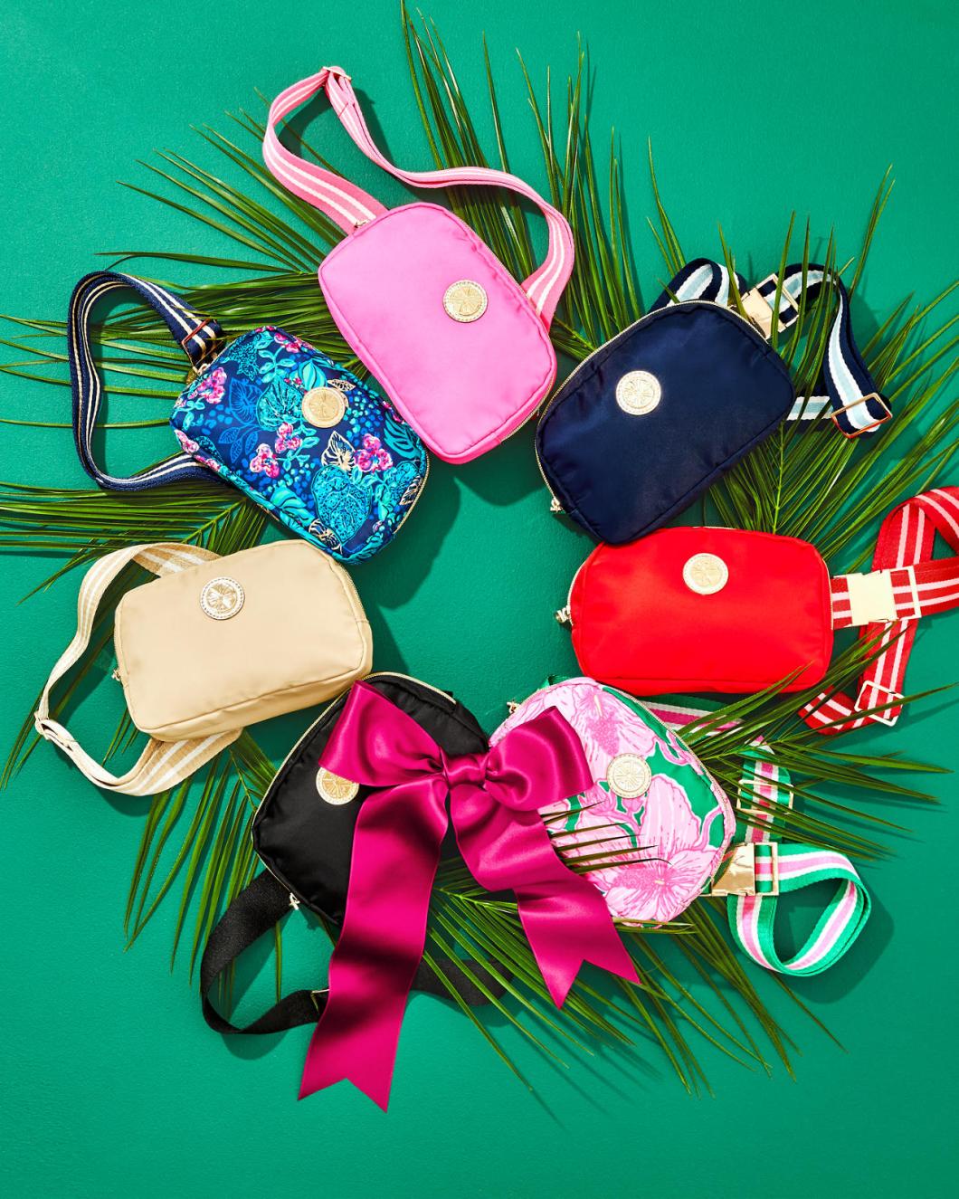 Lilly Pulitzer Jeanie Belt Bag Low Tide Navy Life Of The Party Accessories Small | Women Bags