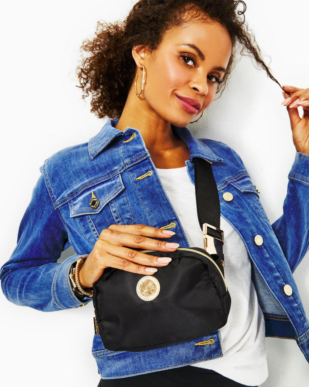 Lilly Pulitzer Jeanie Belt Bag Onyx | Women Bags