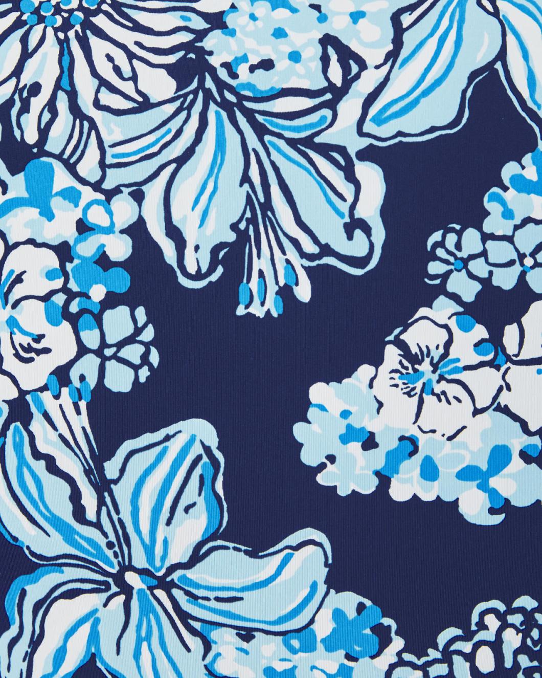 Lilly Pulitzer Johana Cover-Up Low Tide Navy Bouquet All Day | Women Cover-Ups